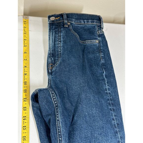Everlane Jeans Womens 26S Blue The Way-High Slim Jean Stretch Denim Organic - Picture 9 of 10